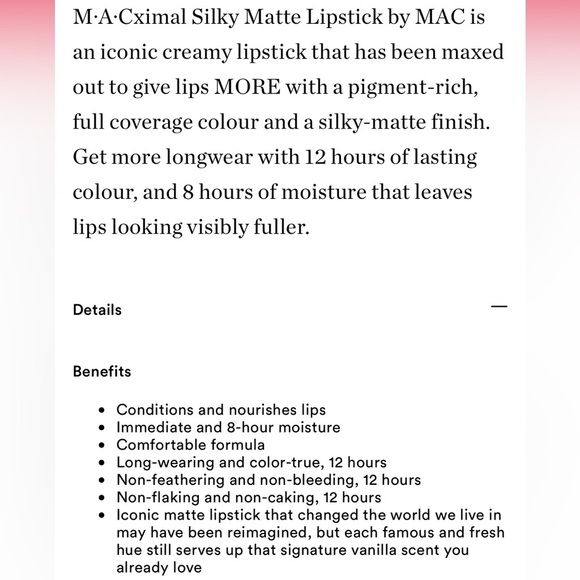 MAC ‘Folio’ M·A·Cximal Silky Matte Lipstick - Picture 8 of 9